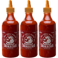 Fusion Select 30 Oz Sriracha Hot Sauce - Gourmet Spicy & Sweet Chili Sauce Seasoning For Cooking, Pizza, Stir Fry, Chicken, Meat, Taco - Made From Sun Dried Chilies, Natural Color