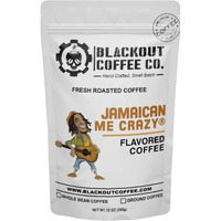 Blackout Coffee Jamaican Me Crazy Flavored Ground Coffee, Medium Roast, Fresh Roasted In The Usa - Ground Coffee, 12 Oz Pouch