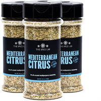 The Spice Lab Greek Seasoning: Mediterranean Citrus Herb - Excellent Blend For The Air Fryer - All Natural Lemon Seasoning For Chicken, Lamb & Fish - Kosher & Clean Label - 5.1 Oz Shaker 3 Pack - 7605