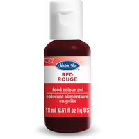 Satin Ice Food Color Liquid Gel, 0.61 Fl Oz Bottle, Red