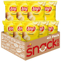 Lay's Potato Chips, Classic, 1 Ounce (Pack Of 40)