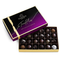 Godiva Chocolatier Dark Chocolate Truffles Assorted Chocolate Gift Box, 24 Pc.