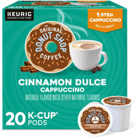 The Original Donut Shop One-Step Cinnamon Dulce Cappuccino, Keurig Single-Serve K-Cup Pods, 20 Count