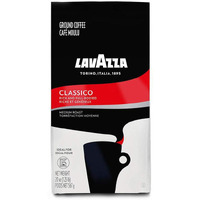 Lavazza Classico Ground Coffee Blend, Medium Roast, Authentic Italian, Blended And Roasted In Italy, Non Gmo, Value Pack, A Full Bodied With Rich Flavor And Notes Of Dried Fruit, 20 Ounce (Pack Of 9)