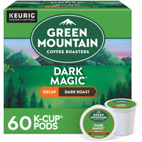 Green Mountain Coffee Dark Magic Decaf, Keurig Single Serve K-Cup Pods, Dark Roast Coffee, 60 Count, (6 Packs Of 10)