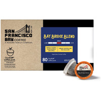 San Francisco Bay Compostable Coffee Pods - Bay Bridge Blend (80 Ct) K Cup Compatible, Medium Roast