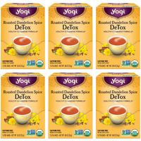 Yogi Tea Roasted Dandelion Spice Detox Tea - 16 Tea Bags Per Pack (6 Packs) - Organic Detox Tea - Includes Roasted Dandelion Root, Dandelion Root, Cinnamon Bark, Cocoa Shell & More