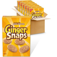 Ginger Snaps Cookies, Ginger Cookies, 6 - 16 Oz Boxes