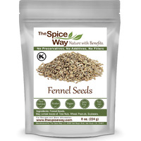 The Spice Way Fennel Seed - Bulk Whole Seeds Great For Tea And Cooking 8 Oz