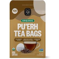Fgo Organic Pu'Erh Tea, Eco-Conscious Tea Bags, 100 Count