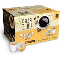 Caza Trail Coffee Pods, Breakfast Blend, Single Serve (Pack Of 100) (Packaging May Vary)