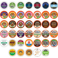 Perfect Samplers Single Serve & Decaf K Cups Variety Pack, Unflavored & Flavored Decaf Coffee Pods, Decaffeinated Coffee For Keurig K Cups Machines, Hot Or Iced Coffee, 40 Count