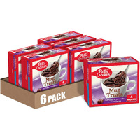 Betty Crocker Mug Treats Hot Fudge Brownie Mix With Fudge Topping, 4 Servings, 13.9 Oz. (Pack Of 6)