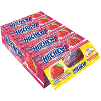 Hi-Chew Strawberry - Box Of 15 Sticks, 1.76Oz Ea | Unique Fun Soft & Chewy Taffy Candy | Immensely Juicy Fruit Flavors
