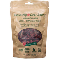 Honestly Cranberry - Unsweetened Dried Cranberries - No Added Sugars, Juices, Or Oils - Non-Gmo - Wisconsin Grown (3 Oz)