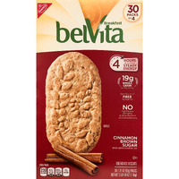 Belvita Brown Sugar Biscuits 1.76 Oz 30 -Count Pack, Cinnamon, 52.8 Ounce, (Pack Of 4)