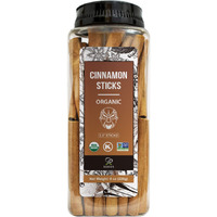 Soeos Organic Cinnamon Sticks, Cinnamon, Ground Cinnamon, Cinnamon Sticks, 100% Raw, Non-Gmo, Kosher Certified, Cinnamon Seasoning Spice For Coffee, Baking, Cooking And Beverages 8 Oz (226G)