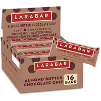 Larabar Almond Butter Chocolate Chip, Gluten Free Vegan Bars, 16 Ct