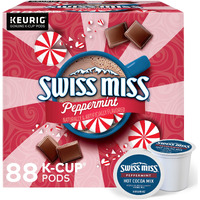 Swiss Miss Peppermint Hot Cocoa, Single-Serve Keurig K-Cup Pods, Hot Chocolate, 88 Count (4 Packs Of 22)