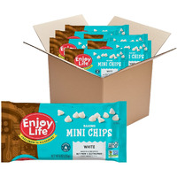 Enjoy Life Baking White Baking Chips, Dairy, Soy, & Nut Free, Non Gmo, Gluten Free, Vegan Chocolate Chips, 9 Oz (Pack Of 6), Bake The Best Brownies, Cakes, Cookies, & Pancakes