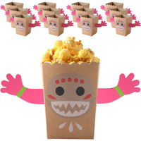Coroder Moana Popcorn Box Diy Snack Popcorn Box Luau Party Supply Hawaiian Birthday Party Decoration Party Supply Hawaiian Party Decoration Party Favors(12Pcs)