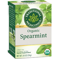 Traditional Medicinals Tea, Organic Spearmint, Supports Everyday Wellness, Healthy & Refreshing, 16 Tea Bags