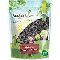 Food To Live Organic Black Sesame Seeds, 8 Ounces Non-Gmo, Raw Unhulled Kala Til Seeds, Unroasted, Kosher, Vegan, Bulk. Good Source Of Calcium, Iron And Dietary Fiber. For Sesame And Tahini Paste.