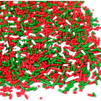 Christmas Sprinkles For Cake Decorating 7Ounce, Christmas Jimmies Sprinkles For Christmas Party, Sprinkles For Cupcake Toppers, Cookie, Ice Cream Decorations Celebrations