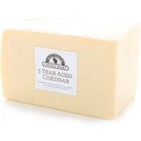 Cheddar 5 Year Extra Sharp White 40Oz Half Loaf