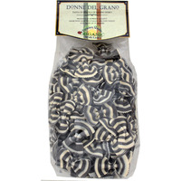 Donne Del Grano Organic Gourmet Italian Squid Ink Black N White Bow Tie Pasta Noodles, 8.8 Oz (250 Grams), Pack Of 2 Bags