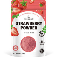 Freeze Dried Strawberry Powder For Baking,Vegan,Non-Gmo,Gluten Free,No Additives And Preservatives,4Oz