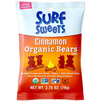 Cinnamon Organic Bears, 2.75 Oz Bag- 12 Pack