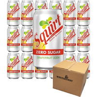 Squirt Zero Sugar Grapefruit Soda, 12 Fl Oz, 18 Cans , Total 216 Fl Oz
