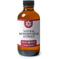 Savory Spice Natural Butterscotch Extract - Butterscotch Flavoring For Baking, Candy, Homemade Syrup Or Sauce - Sugar-Free, Gluten-Free & Vegan (4 Fl Oz Glass Bottle)