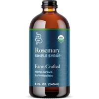 Rosemary Simple Syrup For Cocktails By Bluestem Botanicals, Cocktail Mixers, Mocktail Mixers For Drinks, Non Alcoholic Drinks Syrup, 8Oz. Bottle