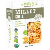 Big Green Organic Food- Organic Millet Shell, Gluten-Free, Lectin-Free, Non-Gmo, Vegan, Wheat And Rice Alternative, 8.8Oz (1 Pack)