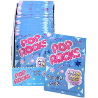 Pop Rocks Popping Candy, Cotton Candy, 24 Count, 0.33 Ounce (Pack Of 24)