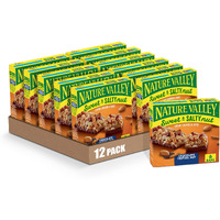 Nature Valley Granola Bars, Sweet And Salty Nut, Chocolate Pretzel, 6 Bars, 7.4 Oz (Pack Of 12)
