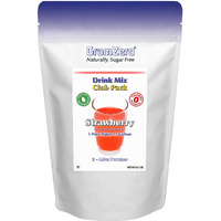 Gramzero Strawberry Zero Calorie Sugar Free Drink Mix, Great For Nutrition Club Loaded Teas, Stevia Sweetened