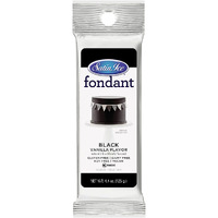 Satin Ice Fondant, Black, 4.4 Ounce