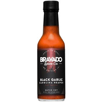Black Garlic And Carolina Reaper Hot Sauce By Bravado Spice Featured On Hot Ones Gluten Free, Vegan, Low Carb, Paleo All Natural 5 Oz Bottle Award Winning Gourmet Hot Sauce