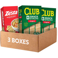 Kelloggs Club And Zesta Crackers, Soup Crackers, Party Snacks, Variety Pack (4 Boxes)