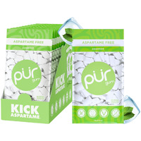 Pur Gum | Aspartame Free Chewing Gum | 100% Xylitol | Natural Coolmint Flavored Gum, 55 Pieces (Pack Of 12)