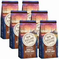 New England Coffee Darkest Before Dawn Dark Roast Ground Coffee, 10Oz Bag (Pack Of 6)