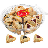 Stern's Bakery Hamentaschen Purim Gifts | Mishloach Manot | Shortbread Cookies With Apricot, Raspberry,Prune Filling |Shalach Manos Purim Basket | Kosher Gourmet Hamentashen Cookies
