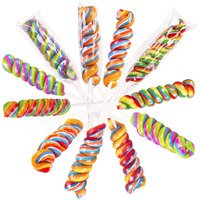 Narwhal Novelties Twist Lollipops, Candy Suckers (12-Pack)