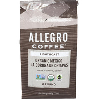 Allegro Coffee, Organic Mexico Light Roast Ground Coffee, 12 Oz.