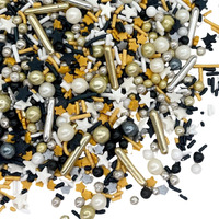 Sprinkles | 4 Oz | Gold And Silver Sprinkles | Metallic Sprinkles | New Year Sprinkles | Glamour Sprinkles | Sprinkle Mix | Manvscakes