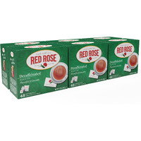 Red Rose Naturally Decaffeinated Black Tea Specially Blended Strong Black Tea With 48 Individually Wrapped Tea Bags Per Box (Pack Of 6) Brew Hot/Cold Decaf Black Tea Full-Bodied Flavorful Black Tea