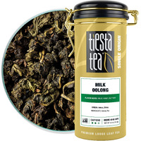 Tiesta Tea - Milk Oolong Tea | Single Origin Premium Loose Leaf Oolong Tea From China | Medium Caffeinated | Make Hot Or Iced Tea & Up To 50 Cups | 100% Pure Unblended - 4Oz Refillable Tin